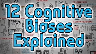 12 Cognitive Biases Explained  How to Think Better and More Logically Removing Bias [upl. by Adnaral]