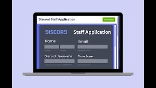 How to make STAFF APPLICATION for discord very easy [upl. by Nich]