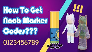 How to get NOOB Markers CODES in Find The Markers Roblox 2024 [upl. by Viva]