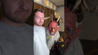 Wie man eine Krampusmaske selber schnitzt👹😱 brauchtumlandwirtschaftkrampusperchtenmaske diy [upl. by Richardo978]