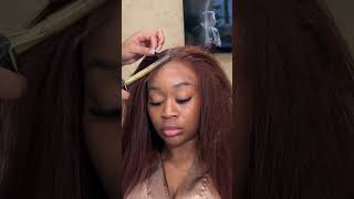 5X5 HD LACE CLOSURE WIG INSTALL  CHESNUT 4 BROWN CUSTOM WIG [upl. by Htebsil]