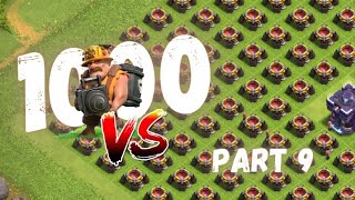 1000 Super Miner VS ALL ARMY DeFeNSeS  PART9  Clash of Clansmrsteeveclashofclans shorts [upl. by Alexandra732]