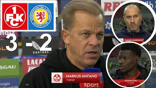 Markus Anfang Scherning Ache Interview Nach Dem Spiel FC Kaiserslautern 3 vs 1 Braunschweig 241124 [upl. by Yllrebmik]