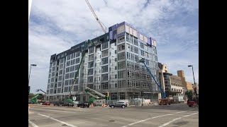 8Story Apartment Building with Structural Cold Formed Steel Stud Framing [upl. by Harrington]