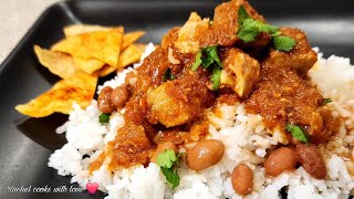 The Famous Morisqueta Costillas en chile  rice with braised pork Ribs ❤️❤️ [upl. by Guinna890]