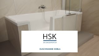 DuschWanne Dobla von HSK  Duschen oder baden [upl. by Amsirhc]