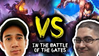 SIRHCEZ NASUS GOD VS TRICK2G GODYR  BATTLE OF THE GATES [upl. by Antrim967]