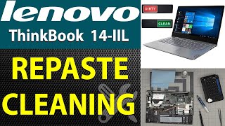 How to Repaste and Cleaning on Lenovo ThinkBook 14 IIL Model 20SL Laptop [upl. by Tiersten]