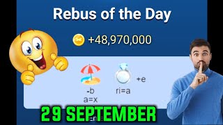 2930 September icon of beach amp Ring Rebus of the day [upl. by Nomyad]