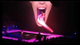 Miley Cyrus Bangerz Tour Opening amp Intro at the London O2 Arena 6 May 2014 [upl. by Walliw759]