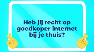 Sociaal internetaanbod gunstig tarief voor vast internet [upl. by Blackington90]