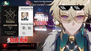 Aventurine SOLO RUN Conundrum Lv 12  SU Gold and Gears [upl. by Cecilius885]