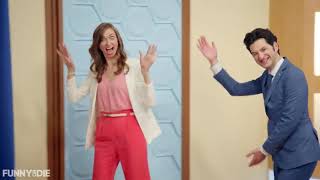 ben schwartz and lauren lapkus  joe hartzler dancing earliest show outtakes [upl. by Adnawat]