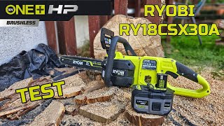 Pilarka Łańcuchowa Ryobi HP RY18CSX30A  TEST  Piła 18V ONE Bezszczotkowa [upl. by Airual]