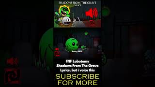 FNF Lobotomy Shadows From The Grave Lyrics but I voice this geometrydash fireinthehole shorts [upl. by Halyk]