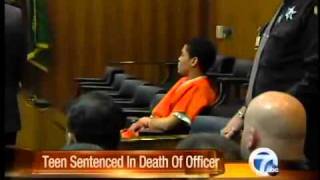 Teen sentenced in death of officer [upl. by Ylim]