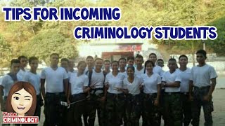 TIPS FOR INCOMING CRIMINOLOGY STUDENTS Anong meron sa BS CRIMINOLOGY [upl. by Eisler]