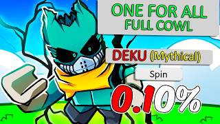 Unlocking One For All To Become DEKU In Roblox My Hero Academia [upl. by Zolnay]