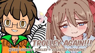 Reacting to Neurosama Solves the Trolley Problem or Does She [upl. by Klinges60]