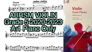 Grade 5 violin 2020 2023 A1 Piano only [upl. by Stoddard]