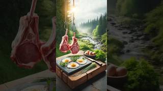 Cooking Tomahawk Steak Caveman Style 🔥🥩asmrfood asmrsounds outdoorcooking shorts relaxing [upl. by Anyar]