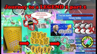 Journey to a LEGEND 2 part 2 bee swarm simulator [upl. by Radu]