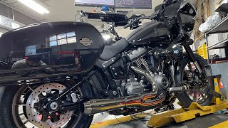 Black chrome Bassani road rage 2 on Low rider st [upl. by Anilas]