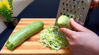 Courgettes râpées ‼️ Une recette accessible aux enfants tellement facile 🔝👌 Grated Zucchini Recipe [upl. by Naillil]