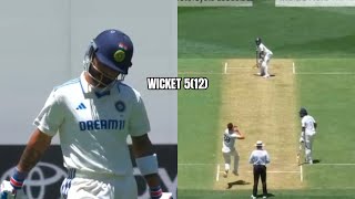 Virat Kohli Wicket Today Match Vs Aus  Virat Kohli Out 512 Vs Aus Virat Kohli Batting Vs AusTest [upl. by Yhtomit820]