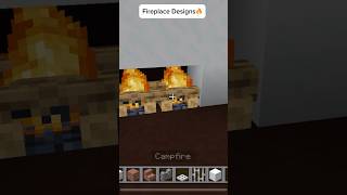 Minecraft Fireplace Designs🔥Show Me Howminecraft shorts [upl. by Nilrah]