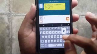 Samsung Galaxy S5  How to forward Text Message Android Phone [upl. by Maggs251]