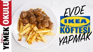 İkea Köftesi Challenge Meydan Okuması  İsveç Köfte ve Gravy Sos Tarifi [upl. by Lubba]