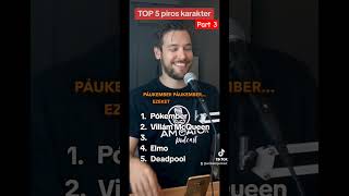 TOP 5 piros karakter🔴 PART 3 ámbátor podcast foryou top5 karakter piros [upl. by Targett180]