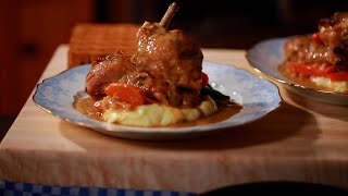 Braised Chicken Pommes Puree Sauteed Haricot Verts [upl. by Arondell40]