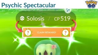 Speedrunning quotPsychic Spectacularquot Research For Shiny Solosis Pokemon Go [upl. by Eceinaj]