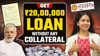 How To Get ₹20 Lakh Loan Without Any Collateral Pradhan Mantri Mudra Yojana PMMY Complete Details [upl. by Armil]