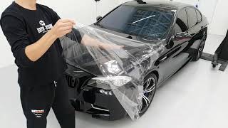 BMW M5 Envelopamento PPF Transparente anti risco Da melhor qualidade do mercado [upl. by Anaujahs]