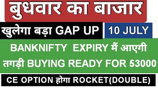 Bank Nifty Expiry Jackpot Nifty Prediction and Bank Nifty Analysis for Wednesday  10 July 2024 [upl. by Litsyrk]