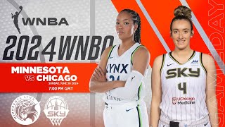 Minnesota Lynx vs Chicago Sky I WNBA 2024 LIVESCORE [upl. by Kaylyn937]