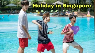 BTS Play water game in singapore  Hindi dubbing [upl. by Pfosi]