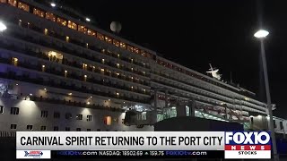 Carnival Spirit set to return to Mobile this month [upl. by Anaher]