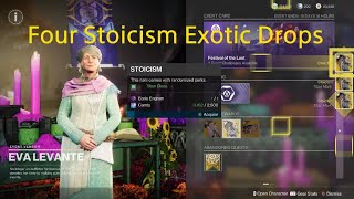 Destiny 2 focusing 4 exotic Stoicism class items festival of the lost [upl. by Tasha777]