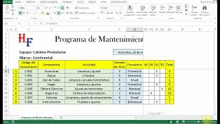 Programa de Mantenimiento Preventivo con Excel  Plantilla [upl. by Timmi345]