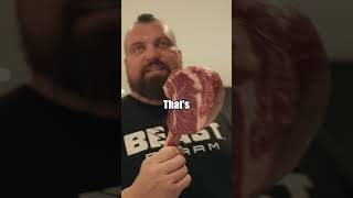 Eddie Hall Cooks MASSIVE Steak for Lunch [upl. by Kaplan566]