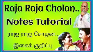 Raja Raja Cholan Notes Tutorial Song  IlayarajaMusical veena [upl. by Aivata798]