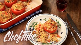 Comment faire des Tomates Farcies à lOrientale  Recette dans la description [upl. by Aikit]