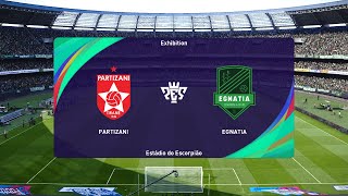 FK Partizani vs KS Egnatia 18092023 Kategoria Superiore PES 2021 [upl. by Blayze]