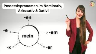 Possessivpronomen im Nominativ Dativ und Akkusativ 💪learngerman deutschkurs [upl. by So]