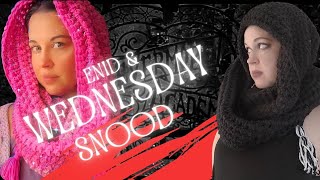 Wednesday amp Enid Crochet Snood [upl. by Mullins]