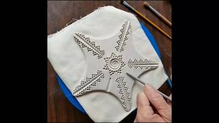 Making a sea star with porcelain paperclay  Mairi Stone [upl. by Eng494]